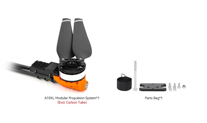 T-MOTOR A10XL modular UAV propulsion system package contents