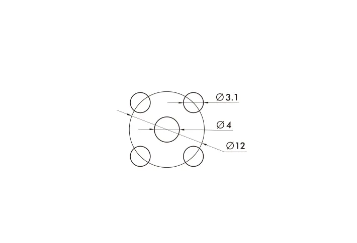 -MOTOR FA18.2×5.9 Folding Propeller technical drawing
