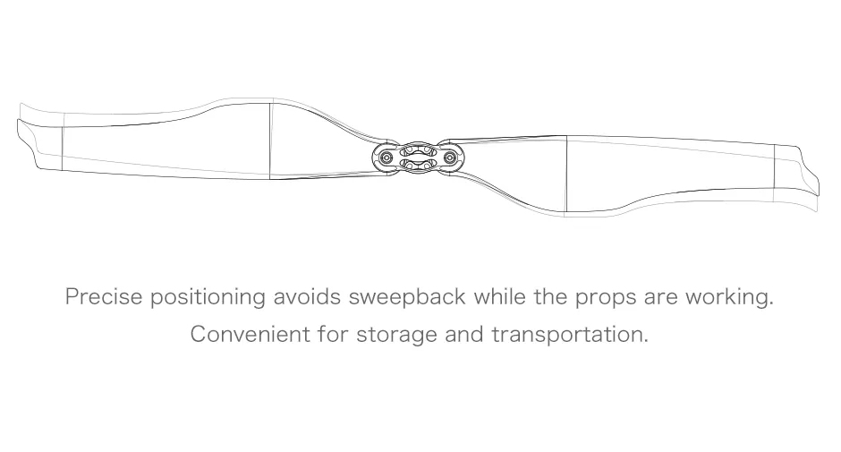 T-MOTOR FA24.2×7.9 Folding Carbon Fiber Propeller desgin