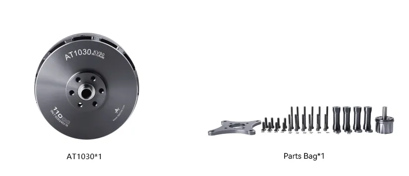 T-MOTOR AT1030 110CC Motor Package  List