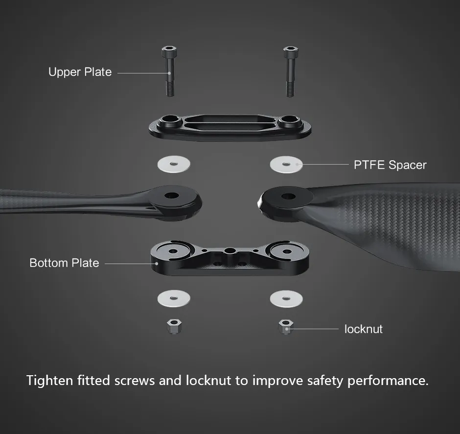 T-Motor FA15.2x5 folding propeller positioning structure pc