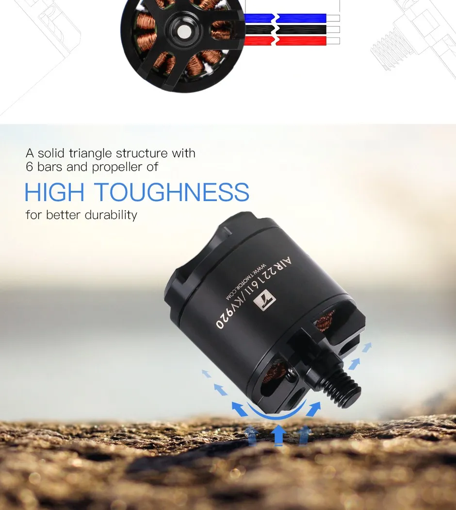T-MOTOR Airgear 450Ⅱ Combo Set Multi-Rotor UAV Power high toughness