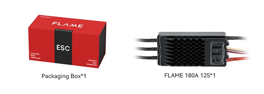T-MOTOR FLAME 180A 12S ESC technical specifications