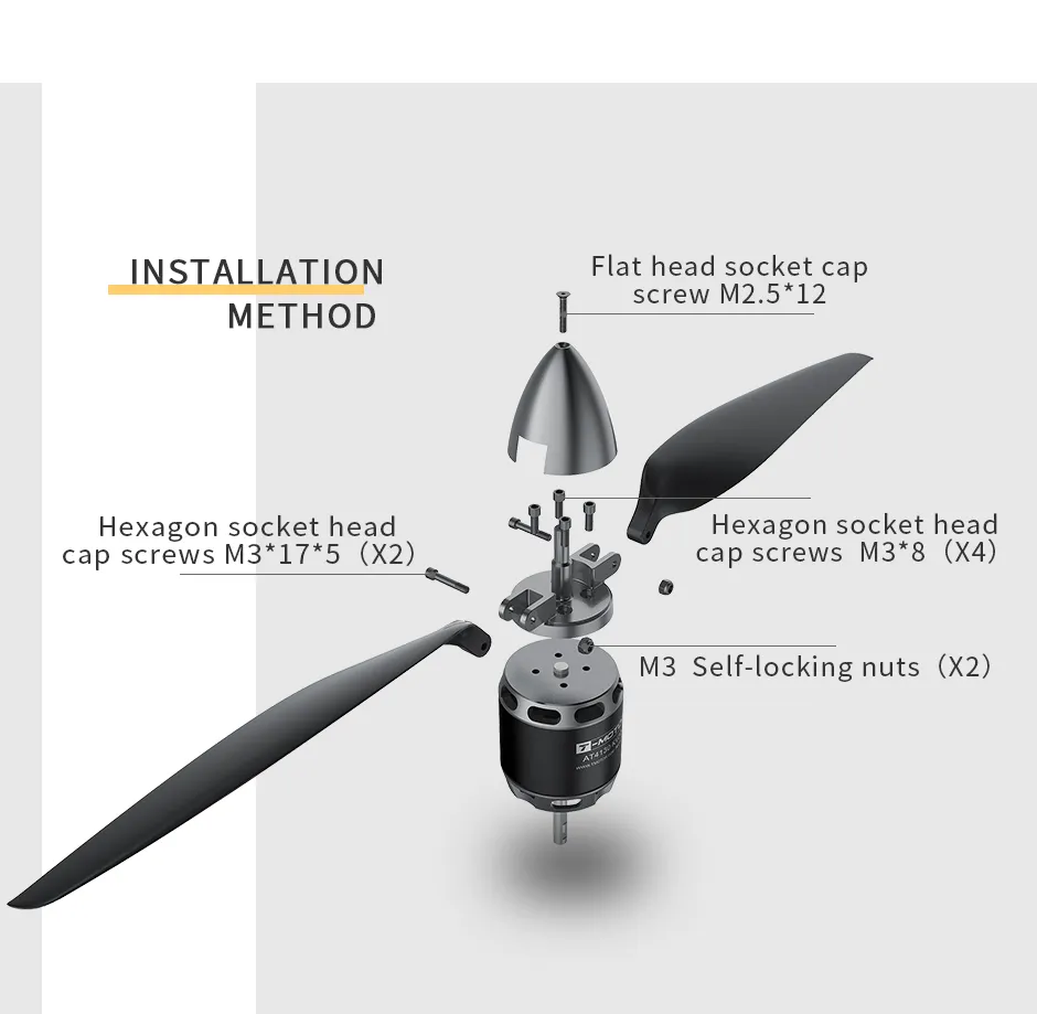 T-MOTOR TF16*8 Glider & UAV Carbon Propeller details