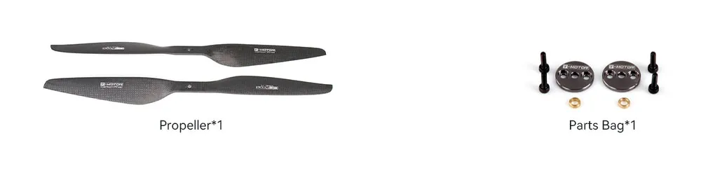 T-MOTOR P20x6 Multi-Rotor UAV Carbon Fiber Propeller packing list