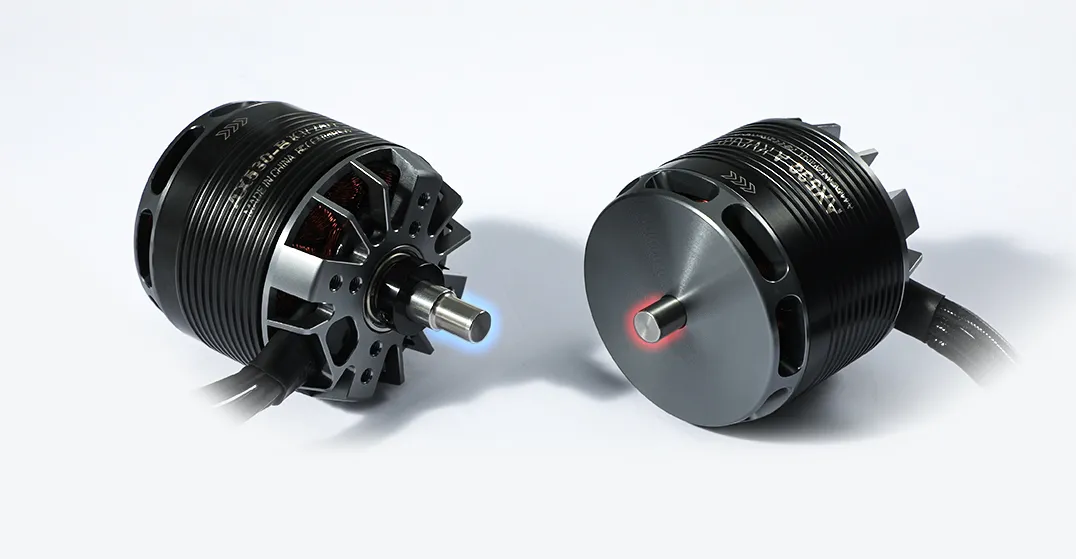 T-MOTOR AX525-B fixed-wing UAV motor side view with aluminum housing