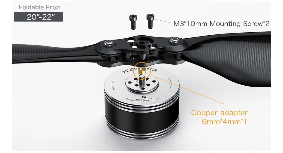 T-MOTOR MN505-S with 20 inch UAV propeller setup