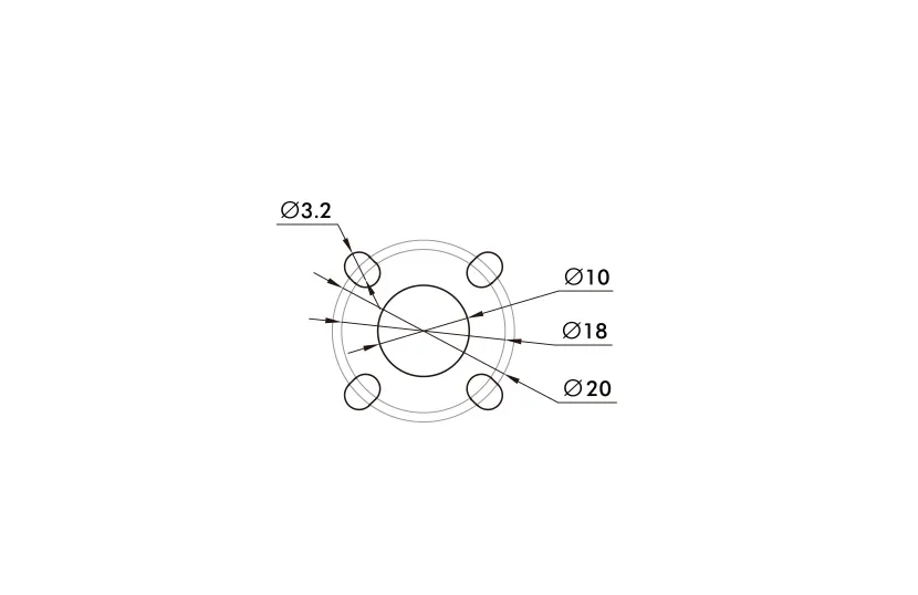 T-MOTOR FA24.2×7.9 Folding Carbon Fiber Propeller tachincal drawing