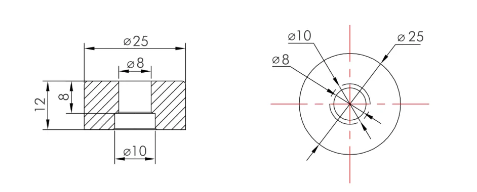 tmotor-t17×10-polymer-fixed-wing-vtol-uav-propeller technical drawing