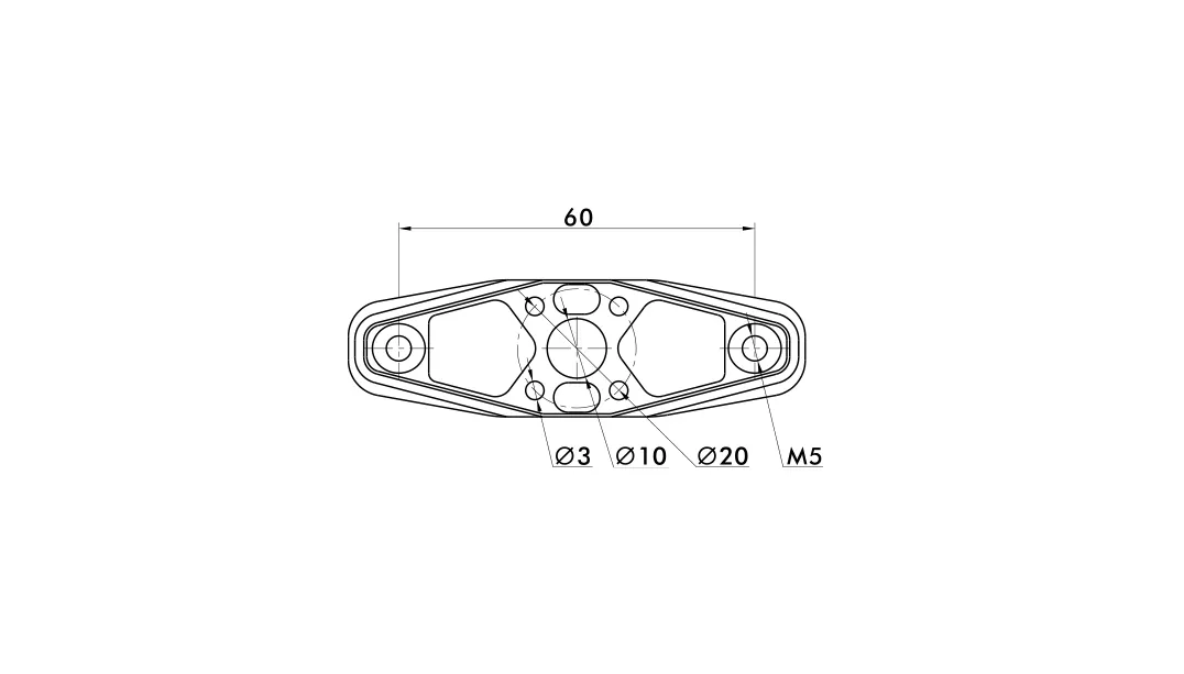 T-MOTOR MF2614 Multi-rotor UAV Folding Propeller technical drawing