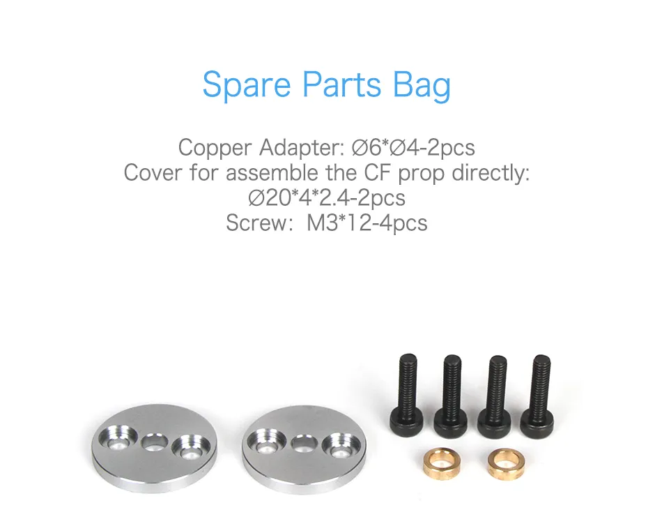 T-MOTOR G24×7.8 Multi-rotor UAV Carbon Fiber Propeller space parts bag
