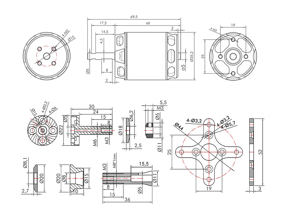 tmotor-at2826-3d-f3a-fixed-draw