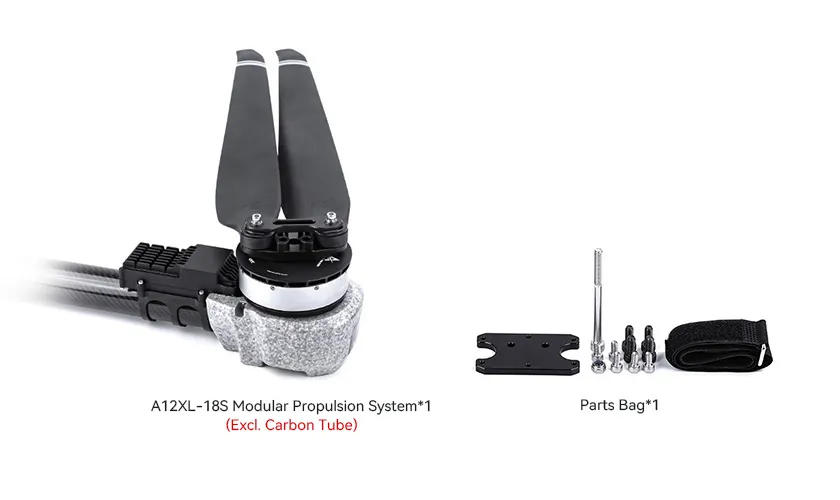 T-MOTOR A12XL-18S Heavy-Lift UAV Modular Propulsion Kit packing list