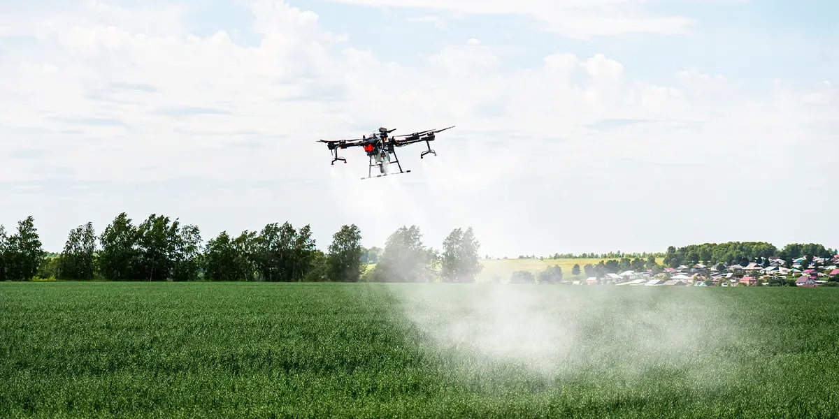 Agricultural and forestry crop protection and large-area spraying