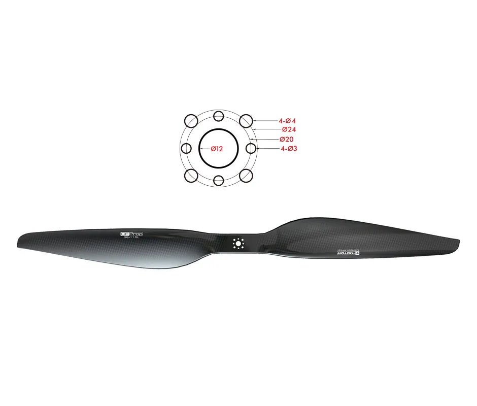 T-MOTOR G36×11.5 Carbon Fiber Propeller show