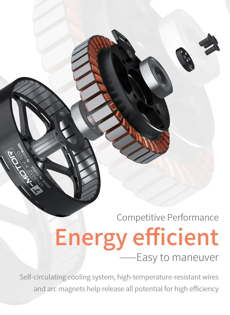 T-MOTOR MN8017 Antigravity KV120 Heavy-Lift Multirotor UAV Motor energy efficient
