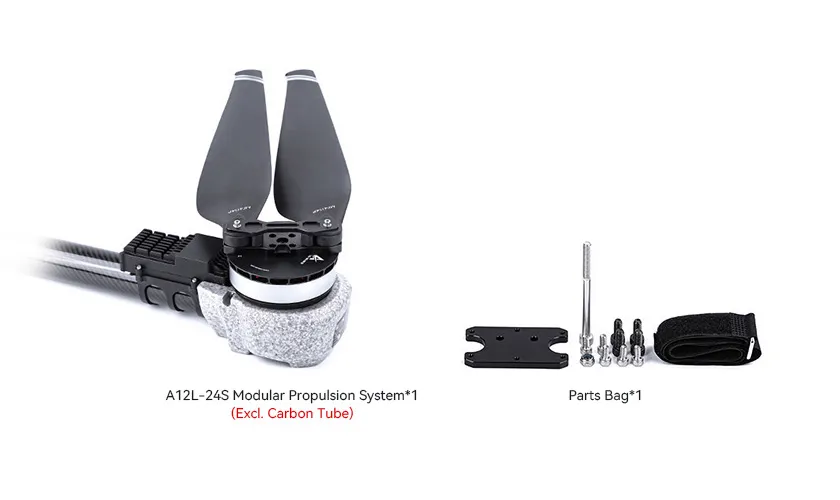 T-MOTOR A12L KV49 UAV propulsion system package contents