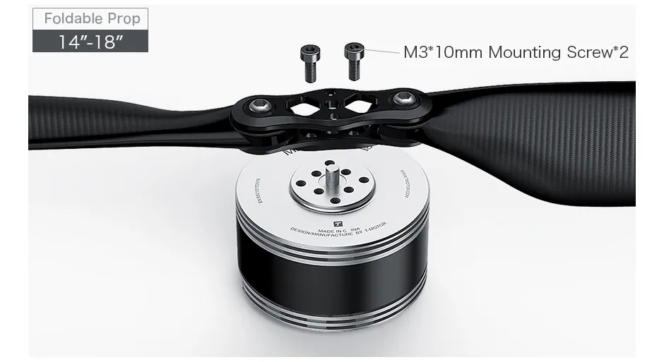 T-MOTOR MN505-S multirotor propulsion system installation