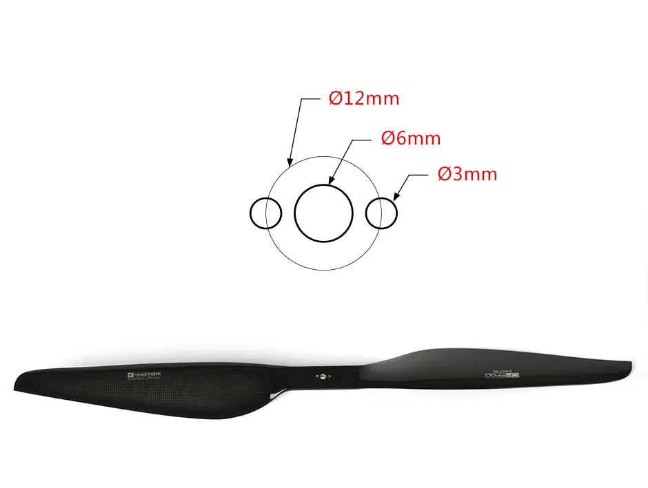 T-MOTOR G24×7.8 Multi-rotor UAV Carbon Fiber Propeller show