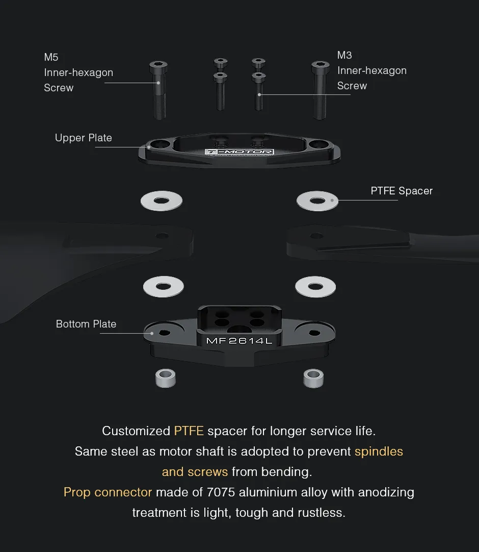 T-MOTOR MF2614 Multi-rotor UAV Folding Propeller details