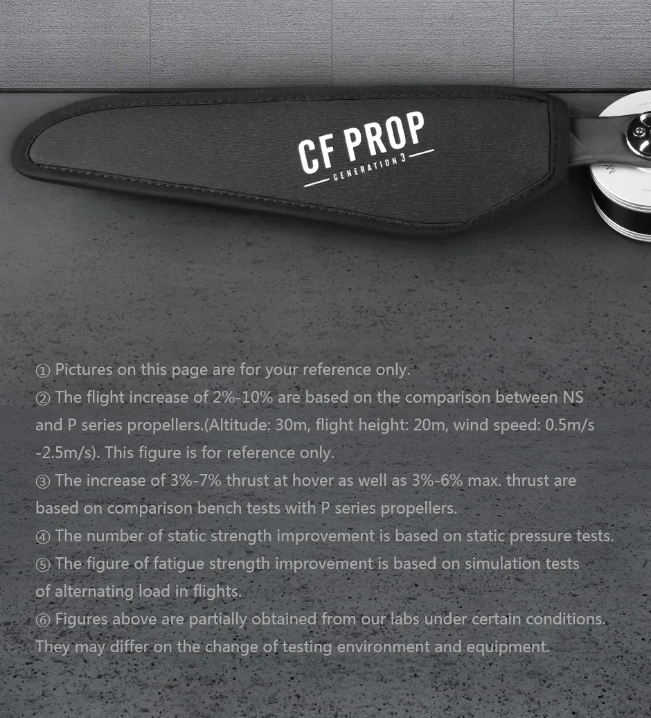 T-MOTOR NS15x5 Carbon Fiber UAV Propeller note