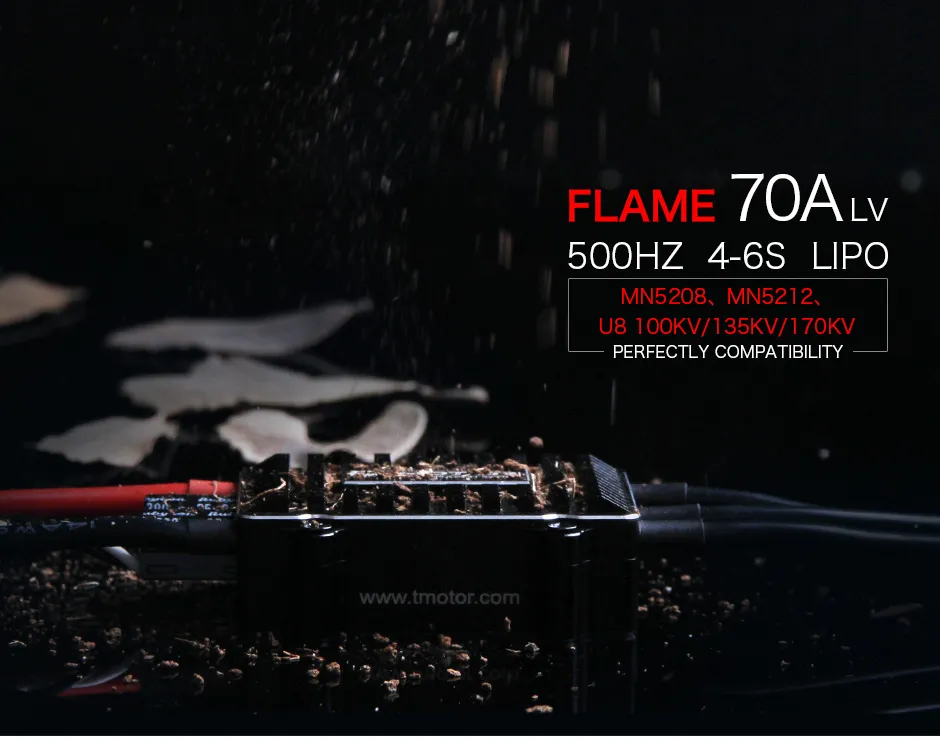 T-MOTOR FLAME 70A 4-6S Multi-Rotor Drone ESC Show