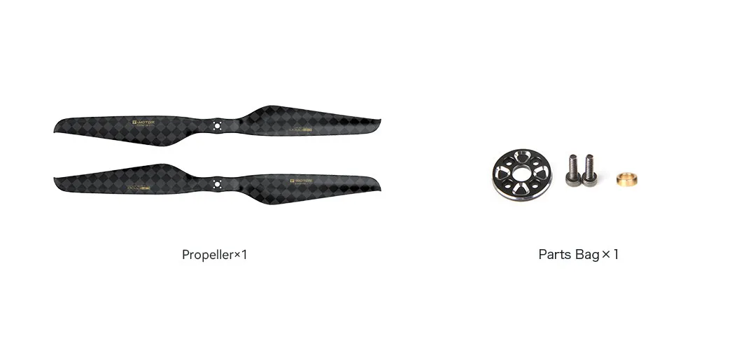 T-MOTOR NS22*6.6 Carbon Fiber UAV Propeller packing list