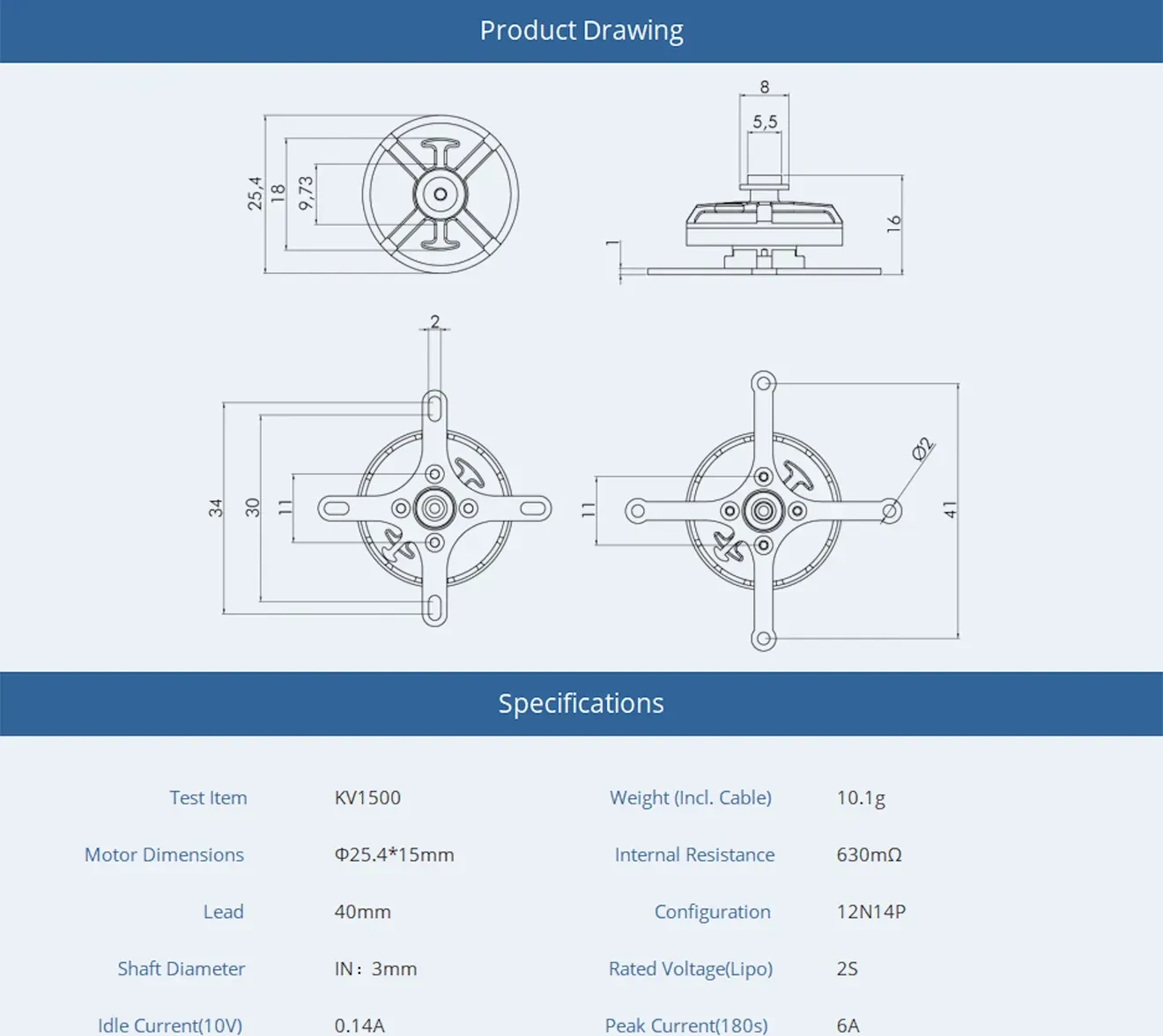 am20 f3p airplane brushless motor size