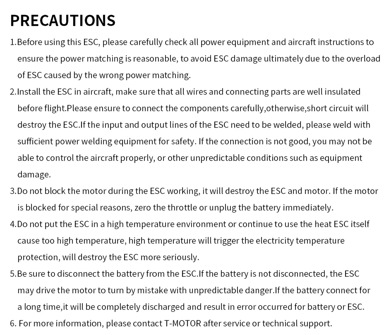 am66a 3 6s fixed wing esc for 3d 