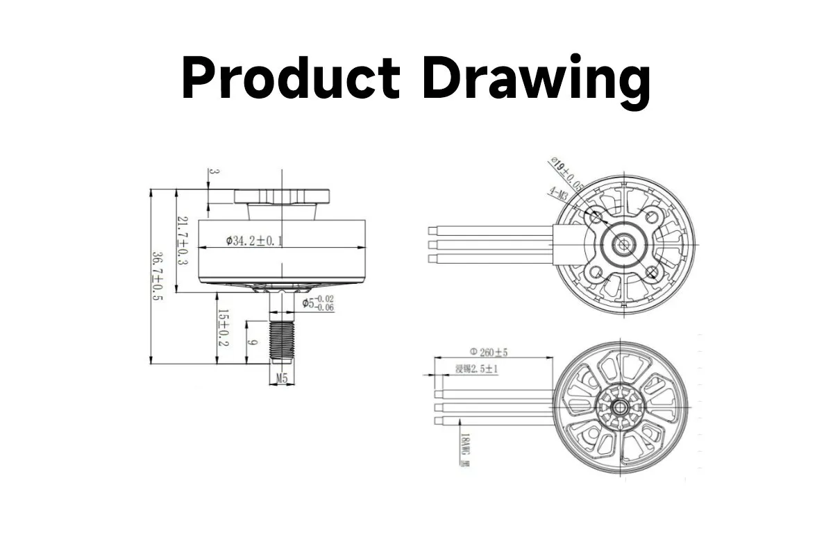 geprc speedx2 2809 v1.1 motor drawing