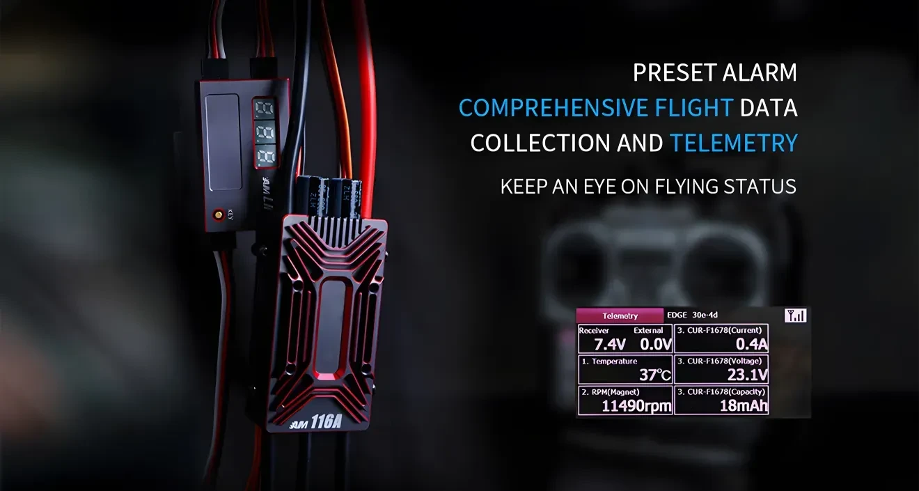t hobby am116a 3d brushless esc comprehensive flight data