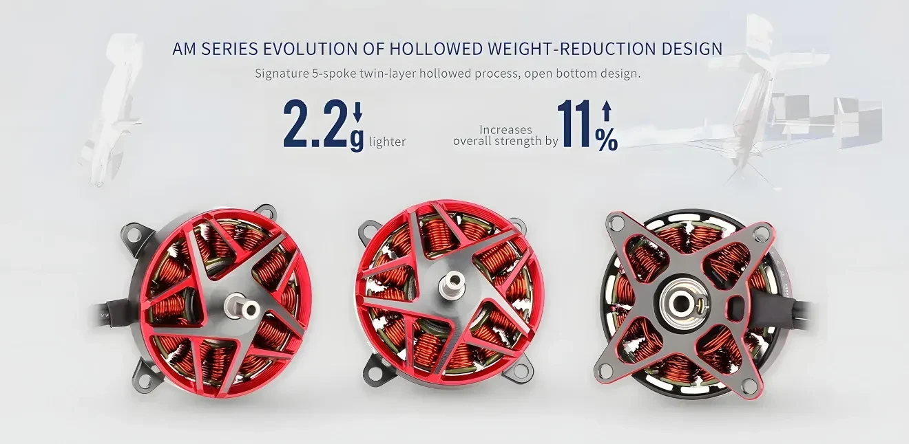t hobby am30 f3p brushless motor weight reducation design
