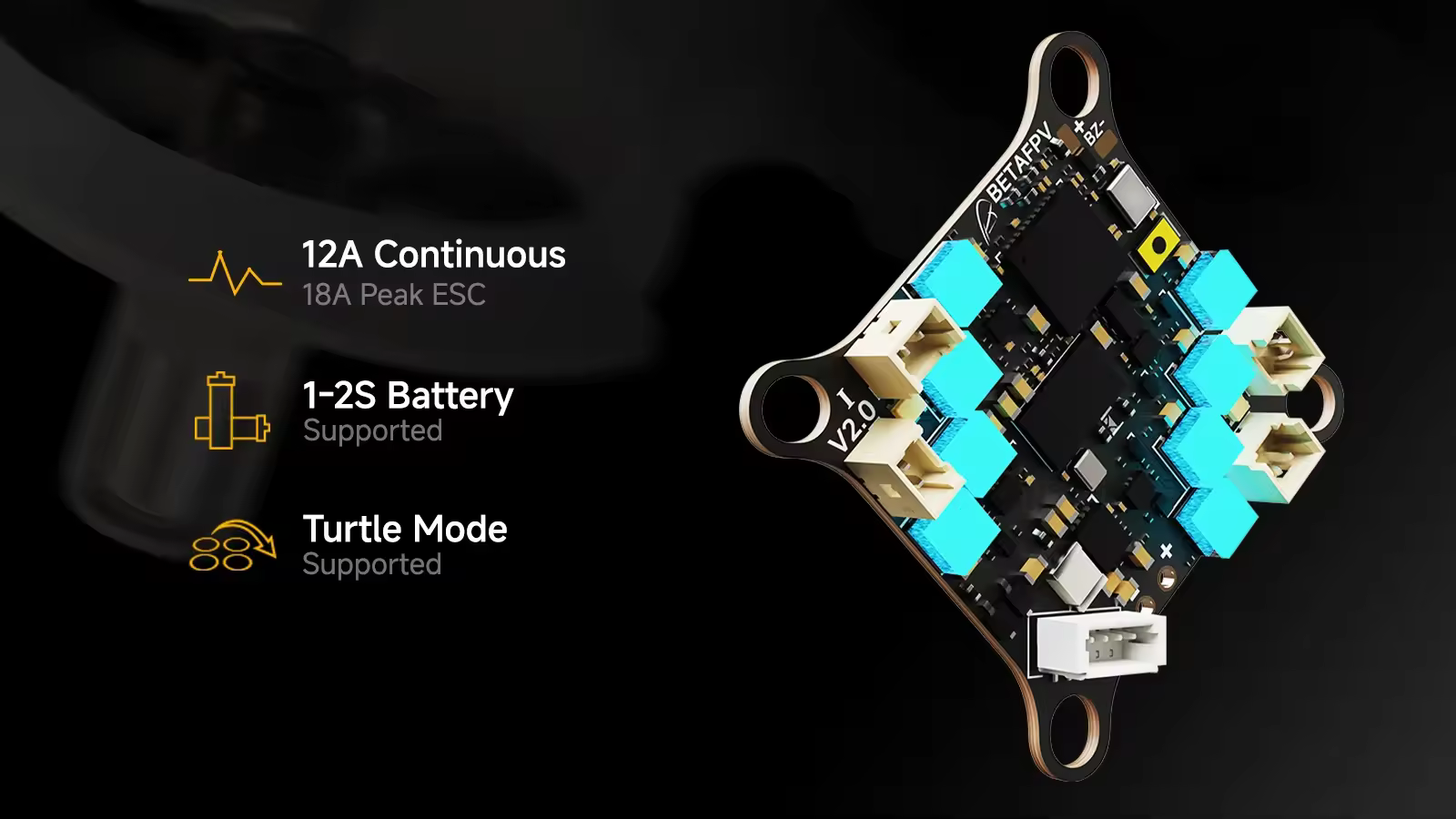12a brushed esc with turtle mode