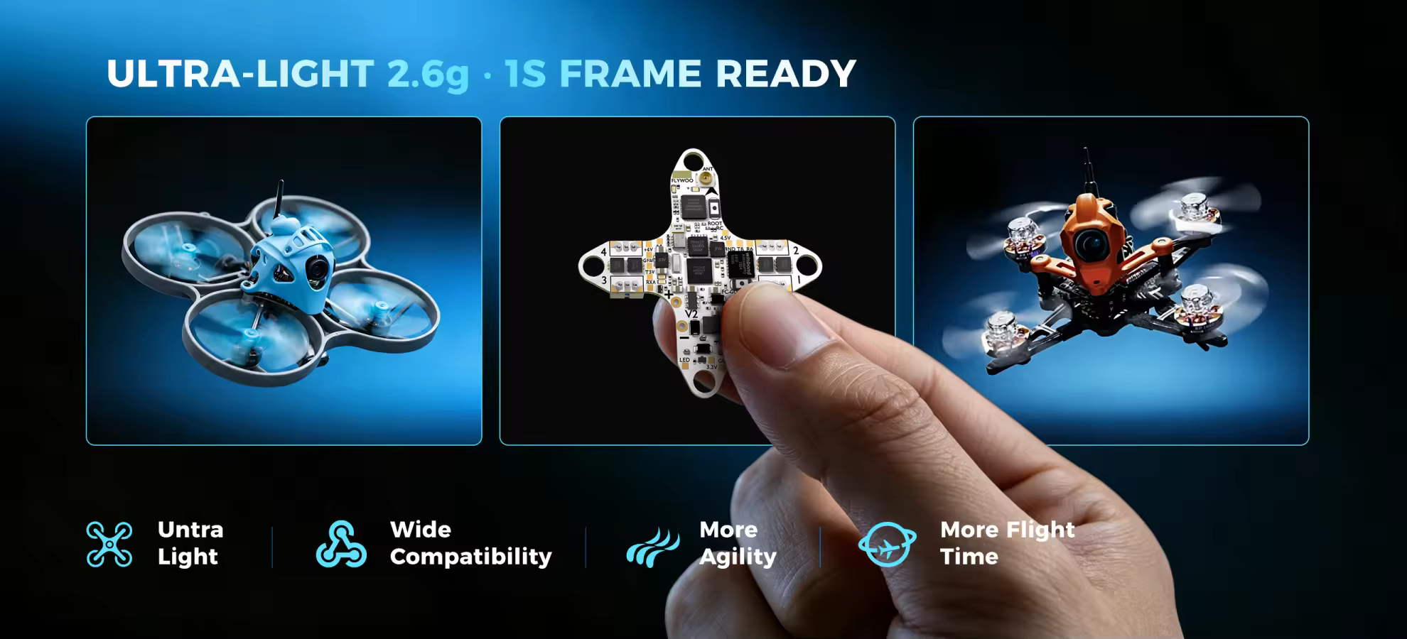 2.6g ultra light for modern 1s frames pc
