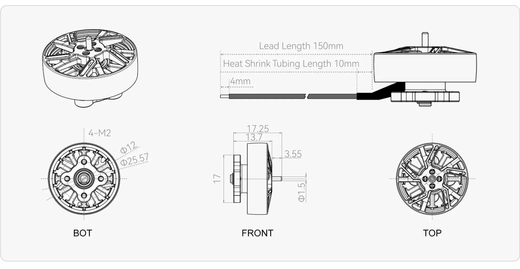 2014 3-4inch fpv drones pc
