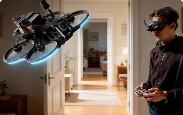 3 4 inch fpv agile flight total control indoor flying