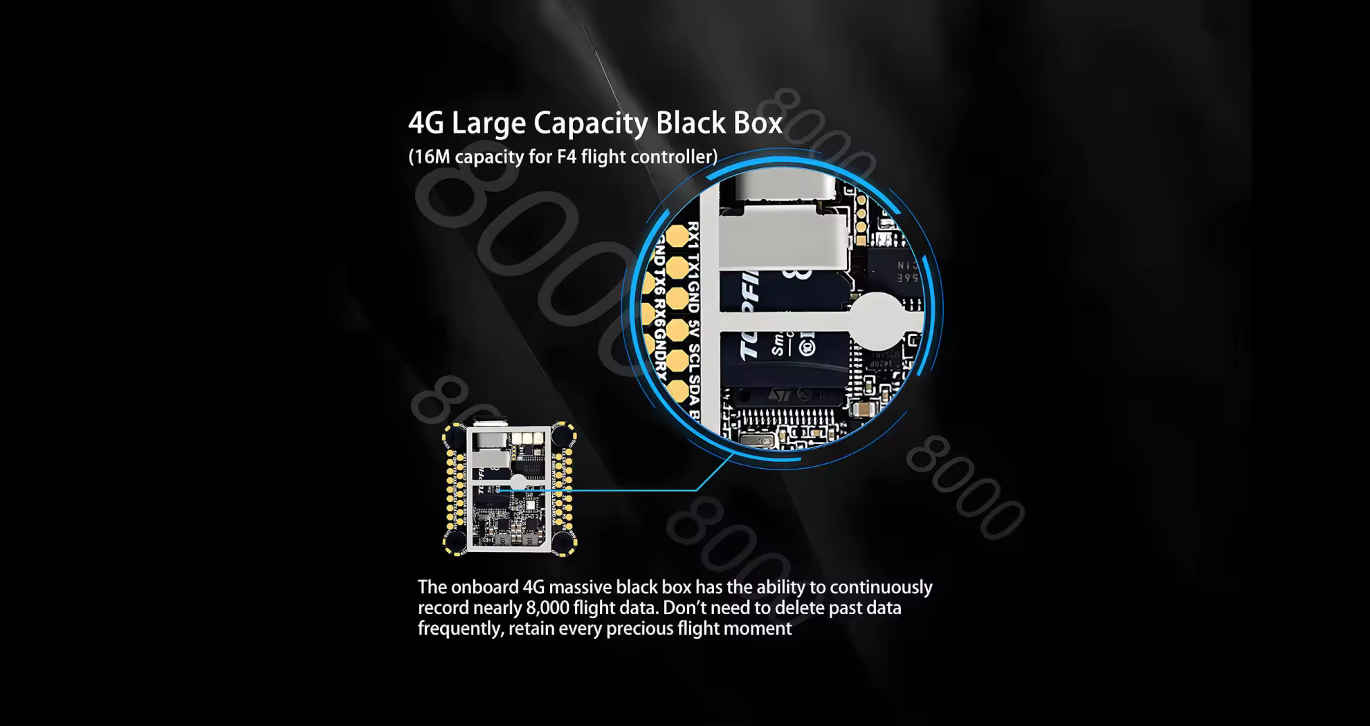 4g large capacity black box