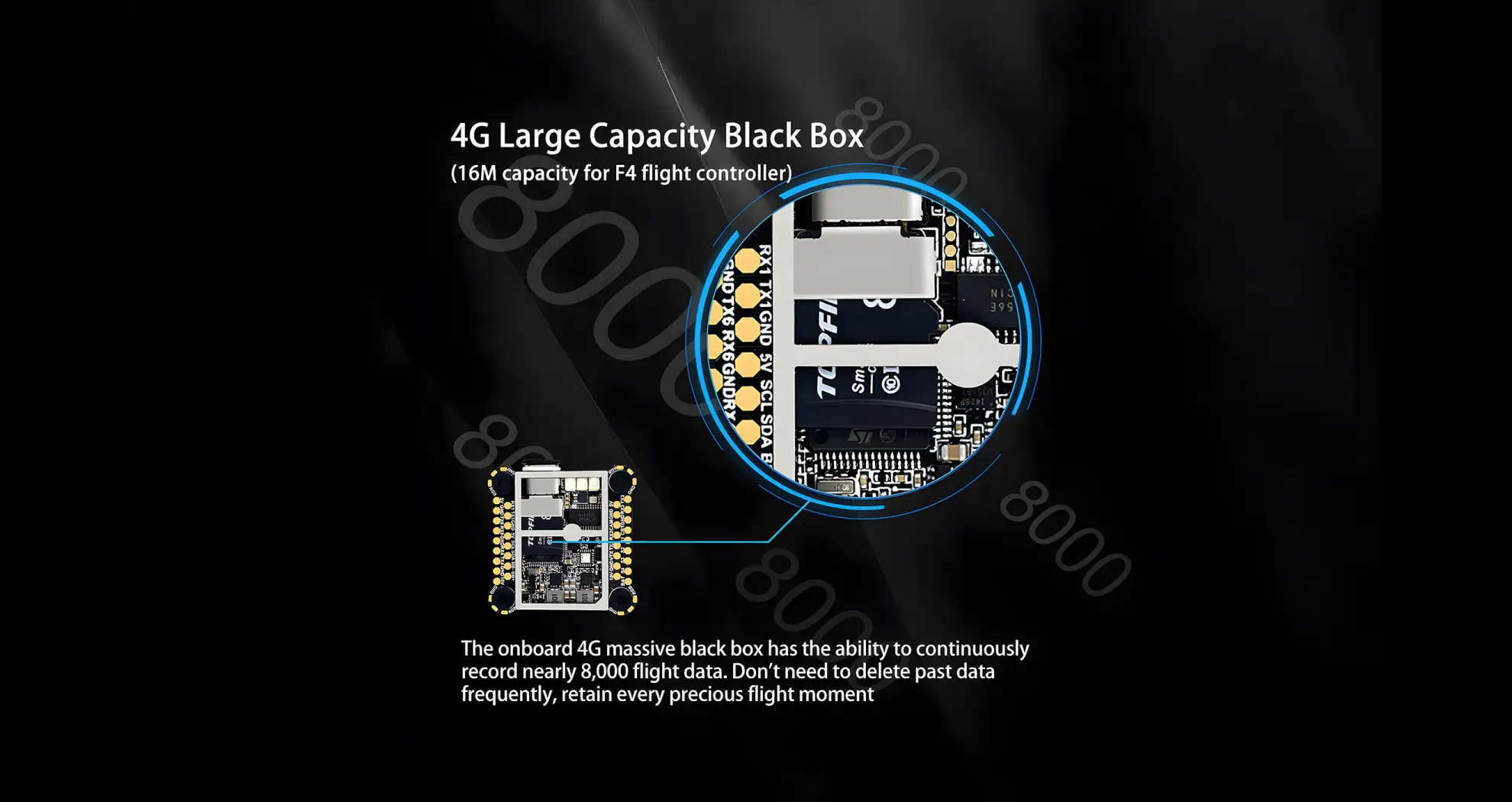 4g large capacity black box