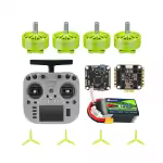 5-Zoll-FPV-Anfänger-Freestyle-Teile-Komplettset mit Akku und Fernsteuerung, grün