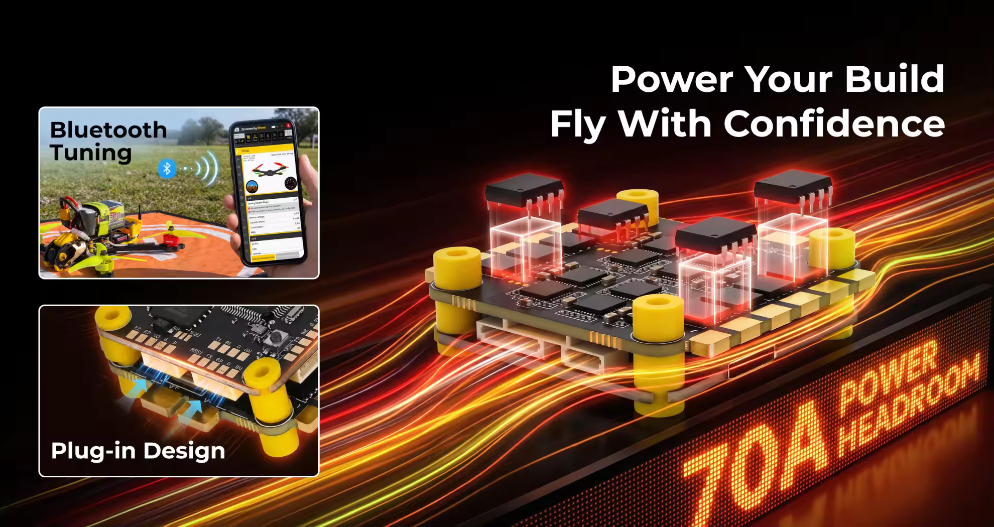 5 inch fpv parts combo 70A headroom