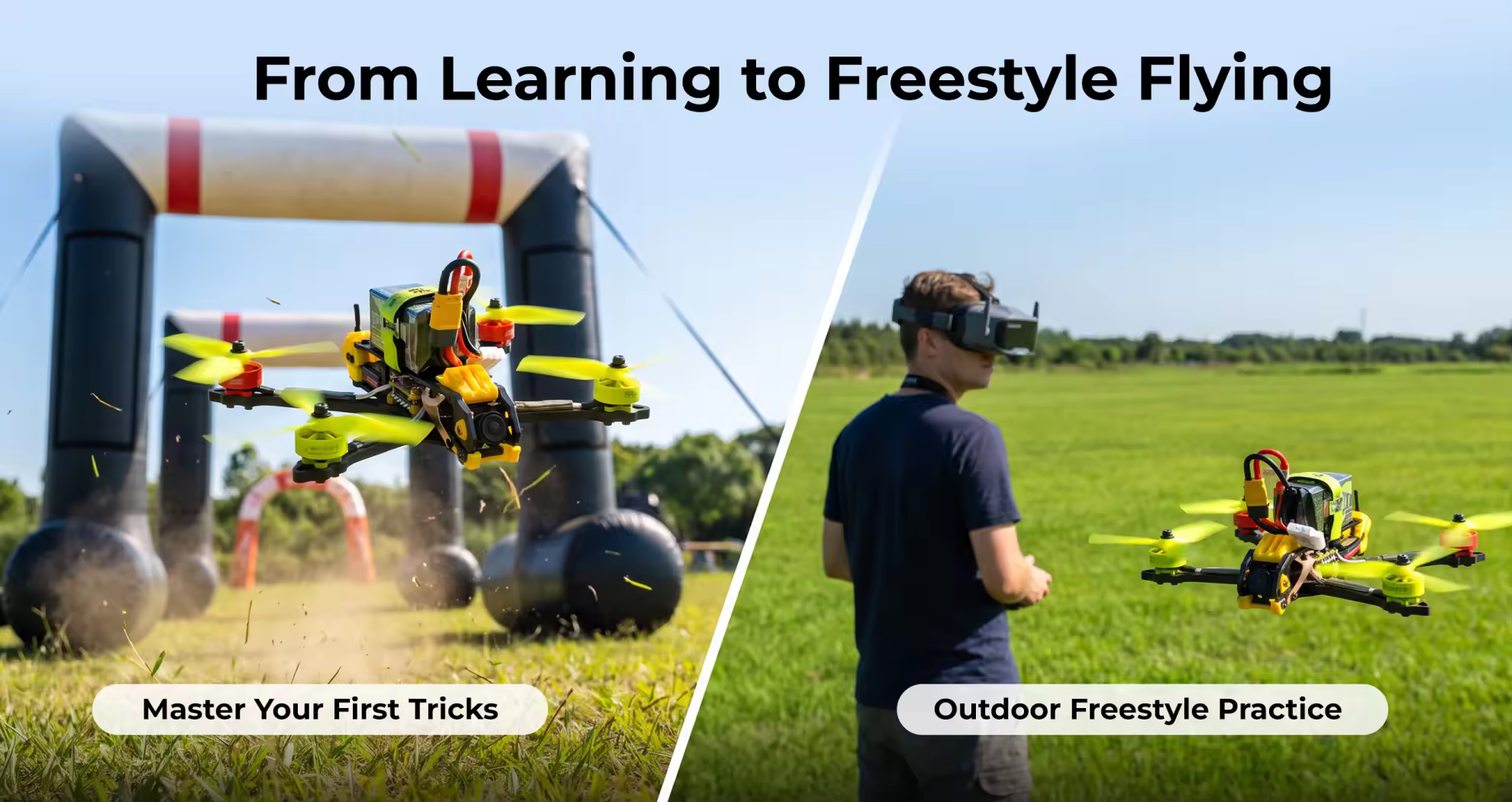5 inch fpv parts combo learning