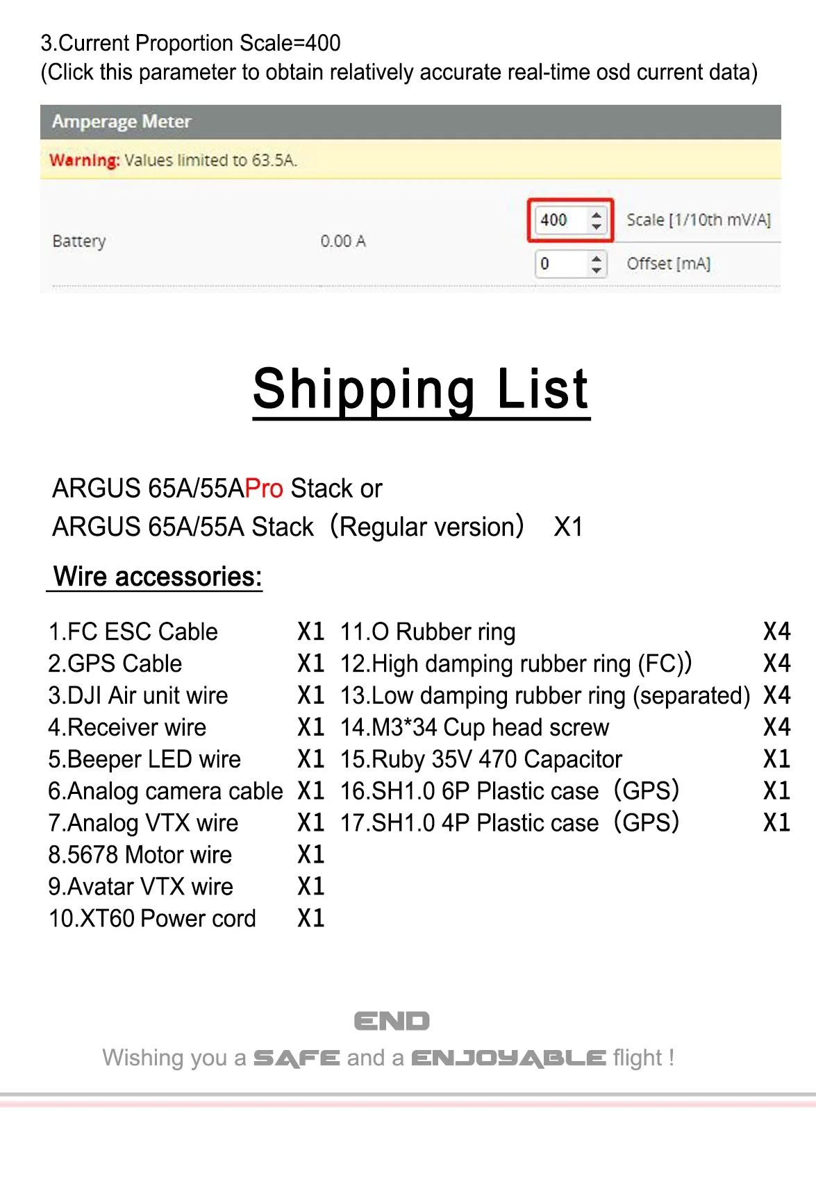 Argus F722 55A 65A PARAMETER9