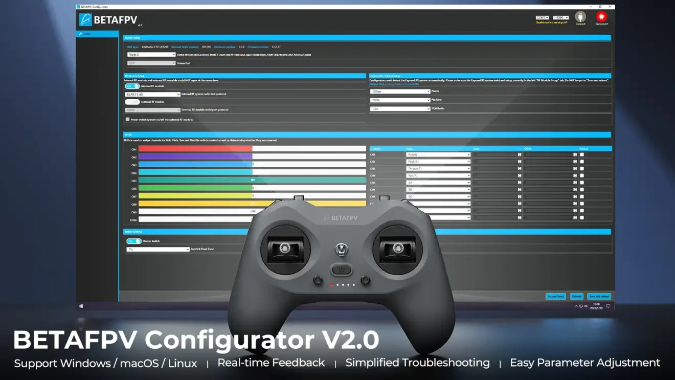 BETAFPV LiteRadio4 Radio Transmitter configurator