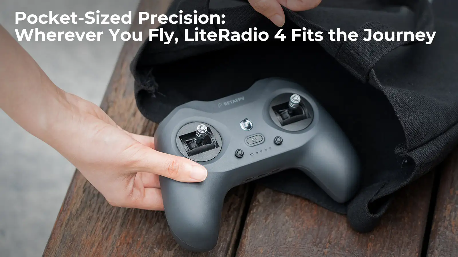 BETAFPV LiteRadio4 Radio Transmitter size