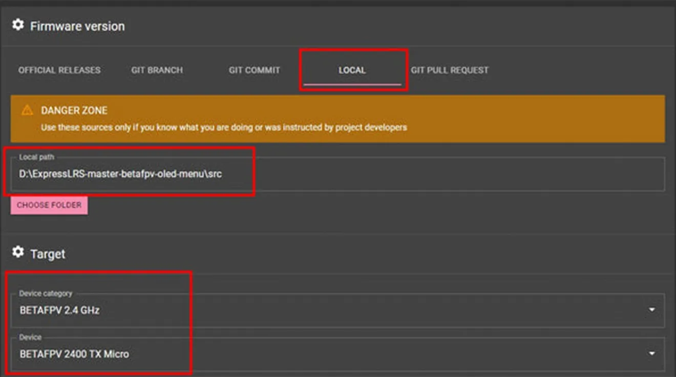 elrs micro tx module number