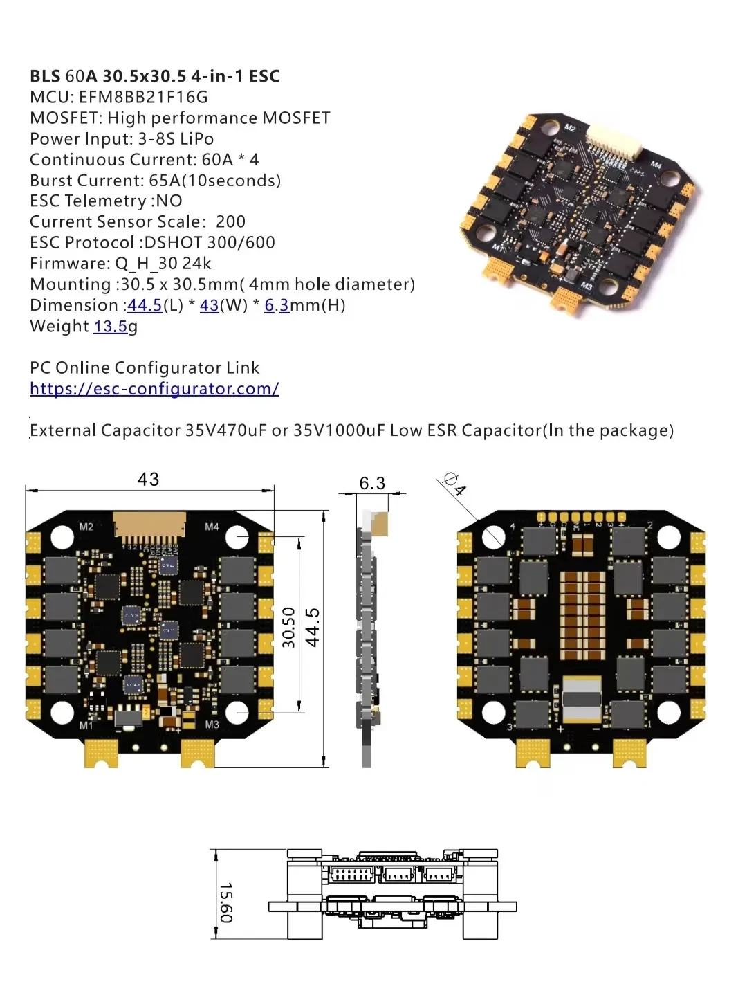 F722 60A ESC FC STACK 1