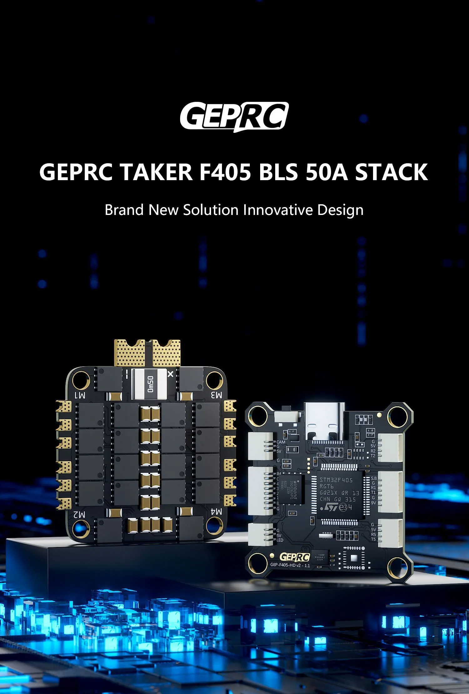 GEPRC TAKER F405 BLS 50A Stack brand