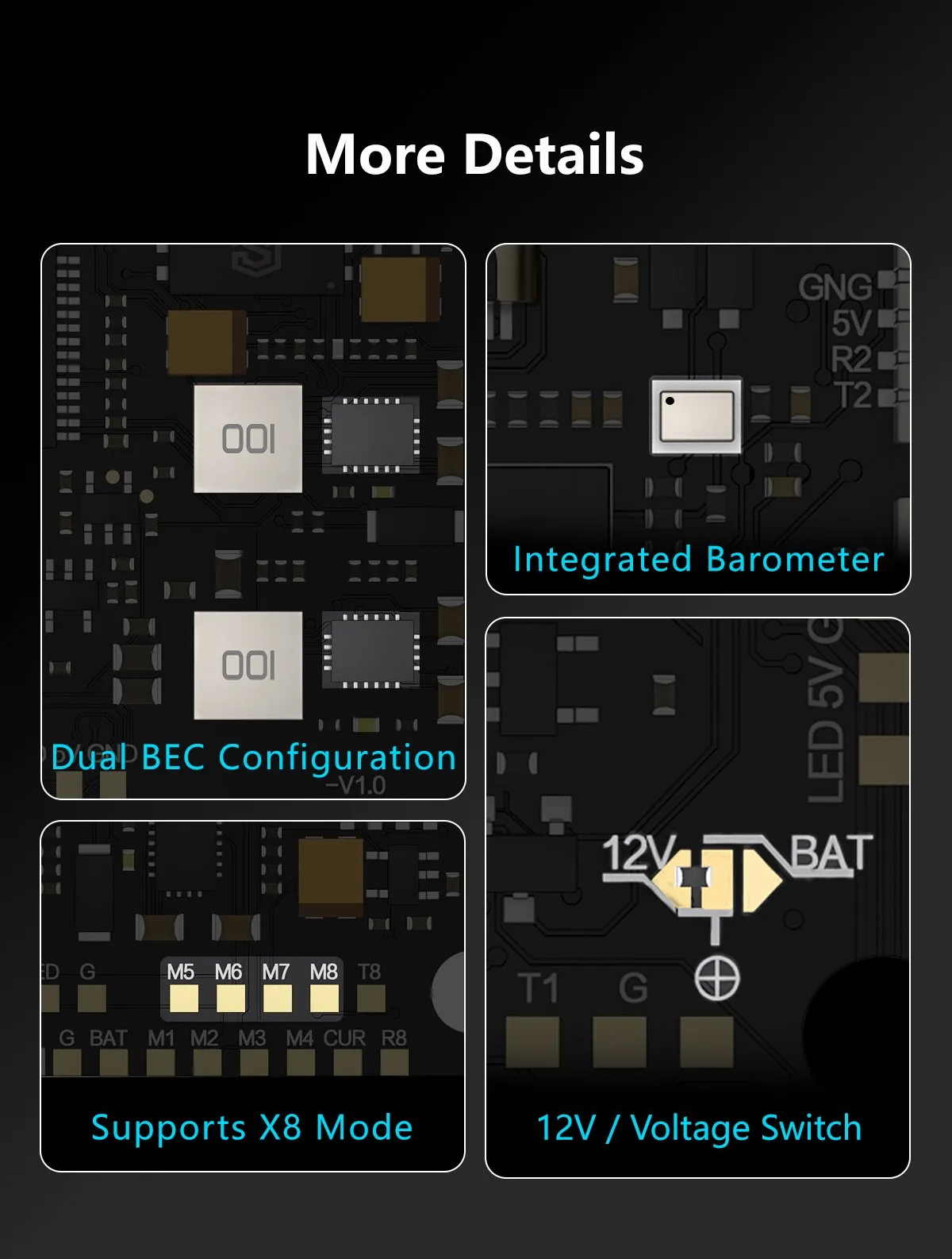 GEPRC TAKER F745 BT 8Bit 60A STACK description10
