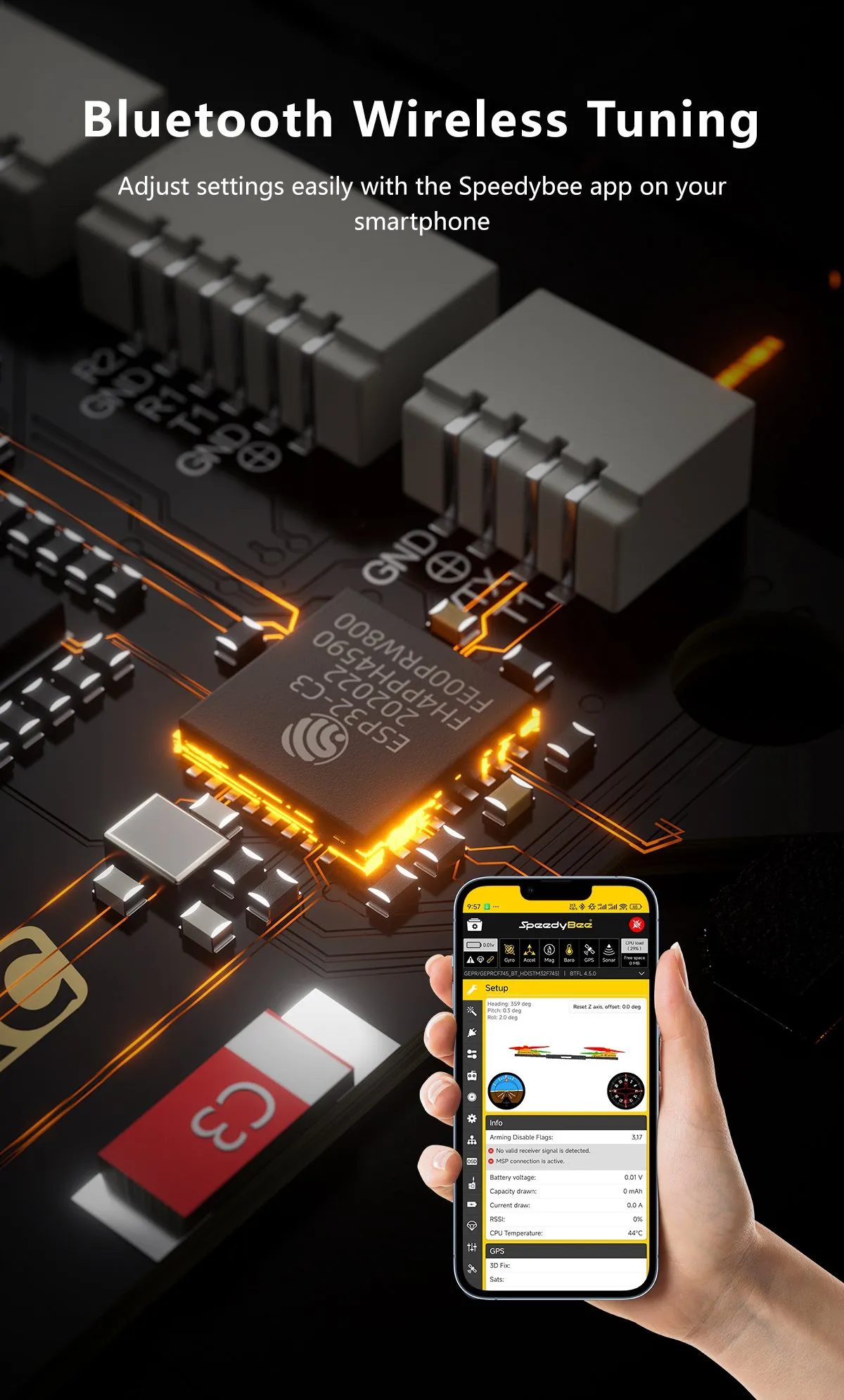 GEPRC TAKER F745 BT 8Bit 60A STACK description5