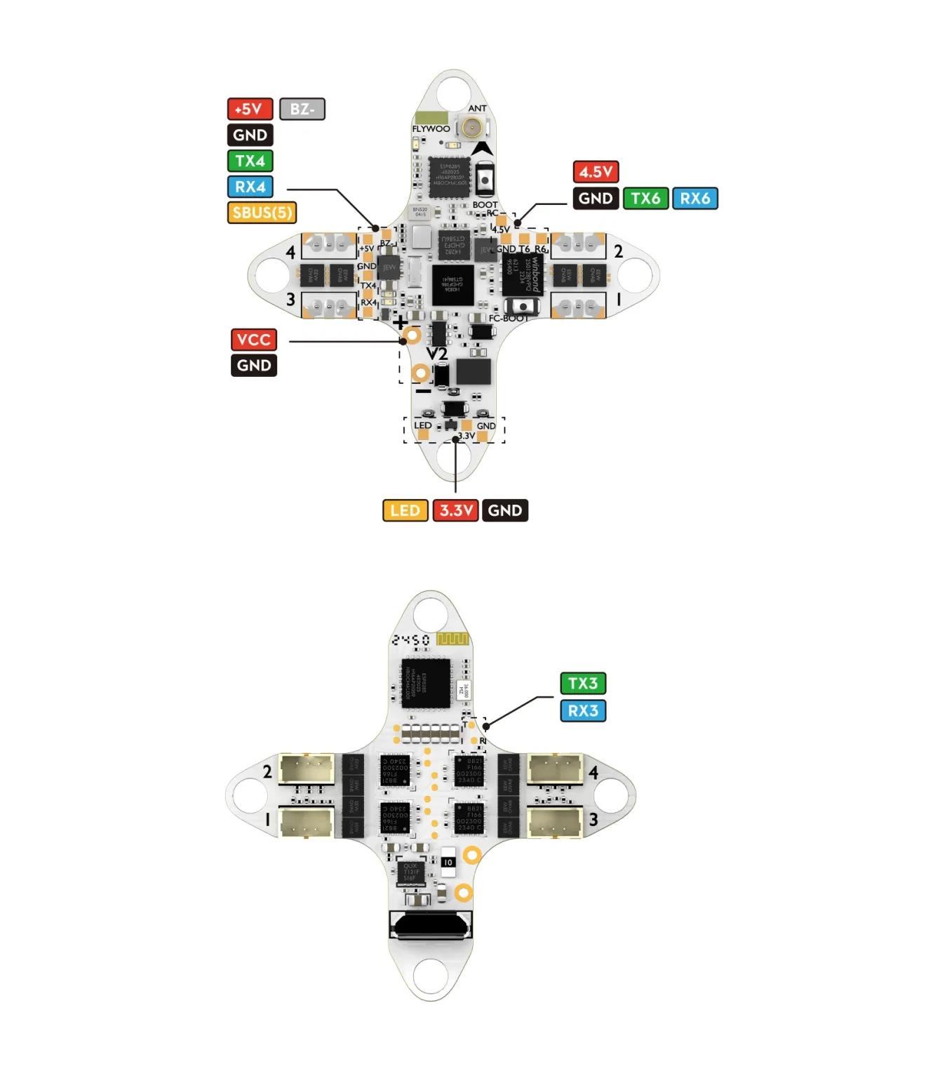GOKU F405 HD 1S connects